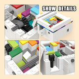 NEW MOC Building Block Model Set Challenge Decryption Box Rainbow Puzzle Box DIY Bricks Educational Toy Boy Gift