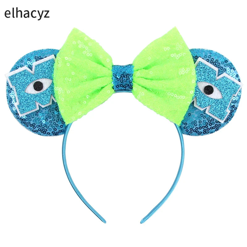 10Pcs/Lot New Colors Mouse Ears Headband Women Festival Party Cosplay Hairband Girls Gift Kids DIY Hair Accessories Wholesale