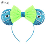 10Pcs/Lot New Colors Mouse Ears Headband Women Festival Party Cosplay Hairband Girls Gift Kids DIY Hair Accessories Wholesale