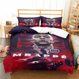 Football Star Pattern Duvet Cover Set Bedding for Adult Kids Bed Set Comforter Cover Bedding Set 10 Sizes