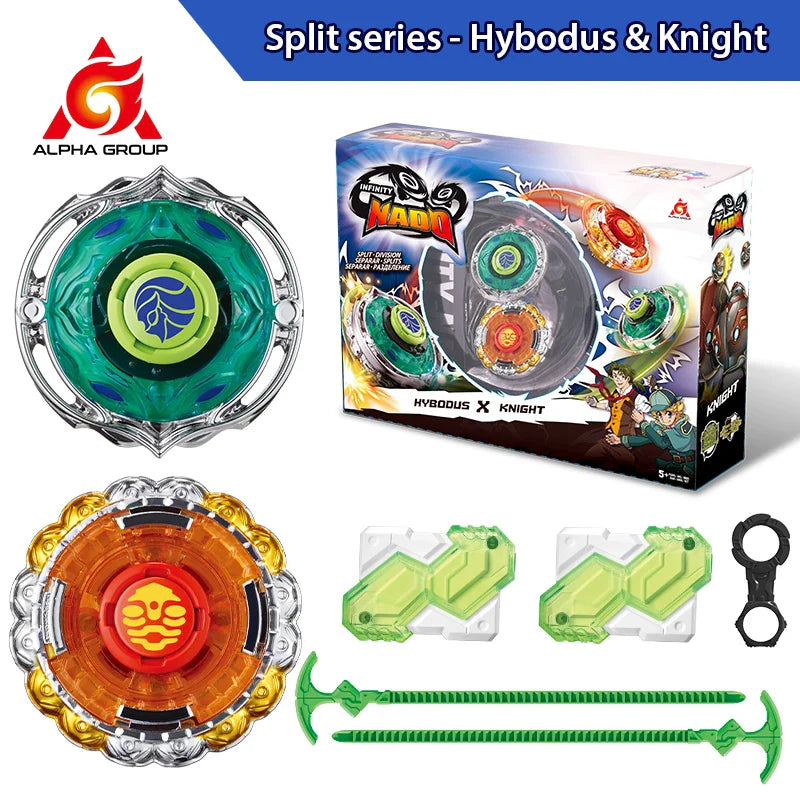 Infinity Nado 3 Original Split Series Set 2 Modes Combinable or Splitable Spinning Top Battle Metal Gyro +Launcher Kid Toy Gift