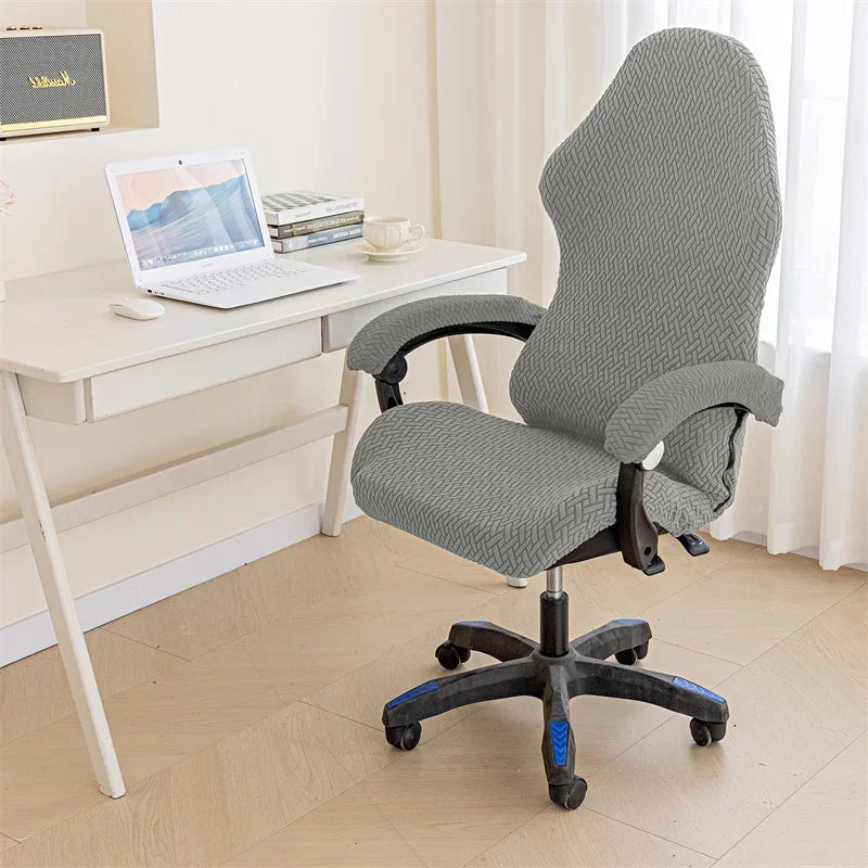 1 Set Spandex Office Chair Cover Elastic Gaming Chair Covers Jacquard Computer Chairs Slipcover Seat Case for Armchair Protector