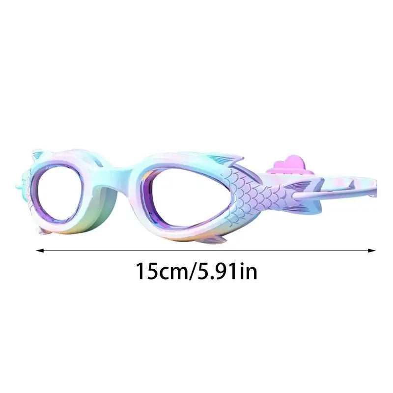 Cute Swimming Goggles Anti Fog Funny Toddler Mermaid Swim Goggles Fun Cute Mermaid Goggles Pool Glasses For Children Youth Kids