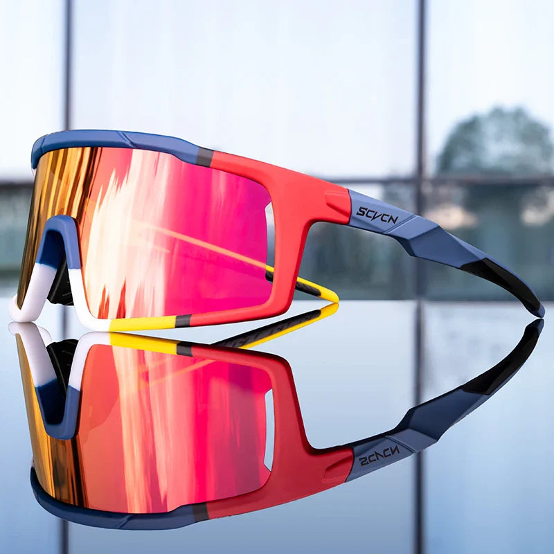 SCVCN Outdoor Polarized Cycling Sunglasses MTB Road UV400 Climbing Goggles Men Woman Driving Bike Bicycle Cycling Eyewear Hiking