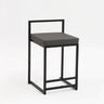 Reinforce Counter Bar Stool Metal Nordic Design European Bar Chair Minimalist Dinning Black Legs Taburetes De Bar Furniture