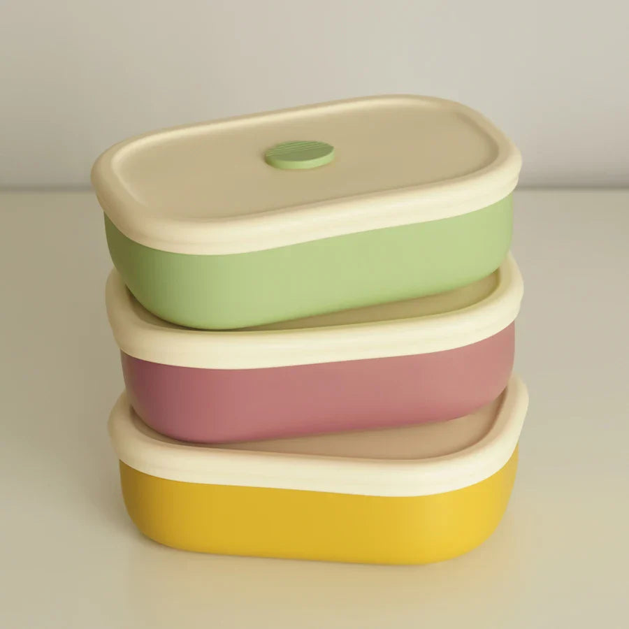 Baby Food Storage Silicone Lunch Box For Babies Kids Bento Box Portable Baby Food Storage Container BPA Free Stuff For Babies