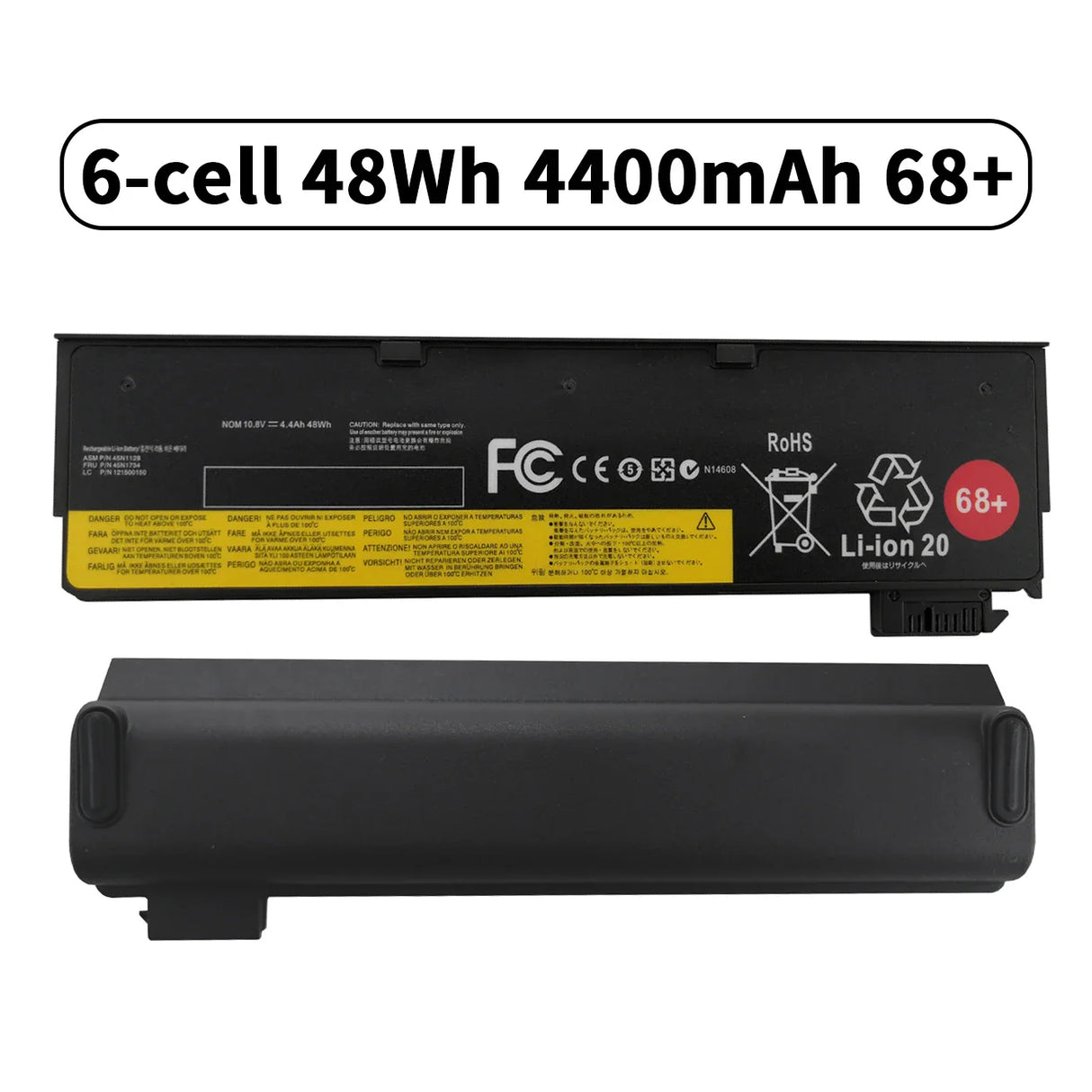 X240 Laptop Battery for Lenovo ThinkPad L450 L460 L470 P50S T440s T450 T460 T470P T550 T560 W550s X260 X270 45N1125 45N1128 68+