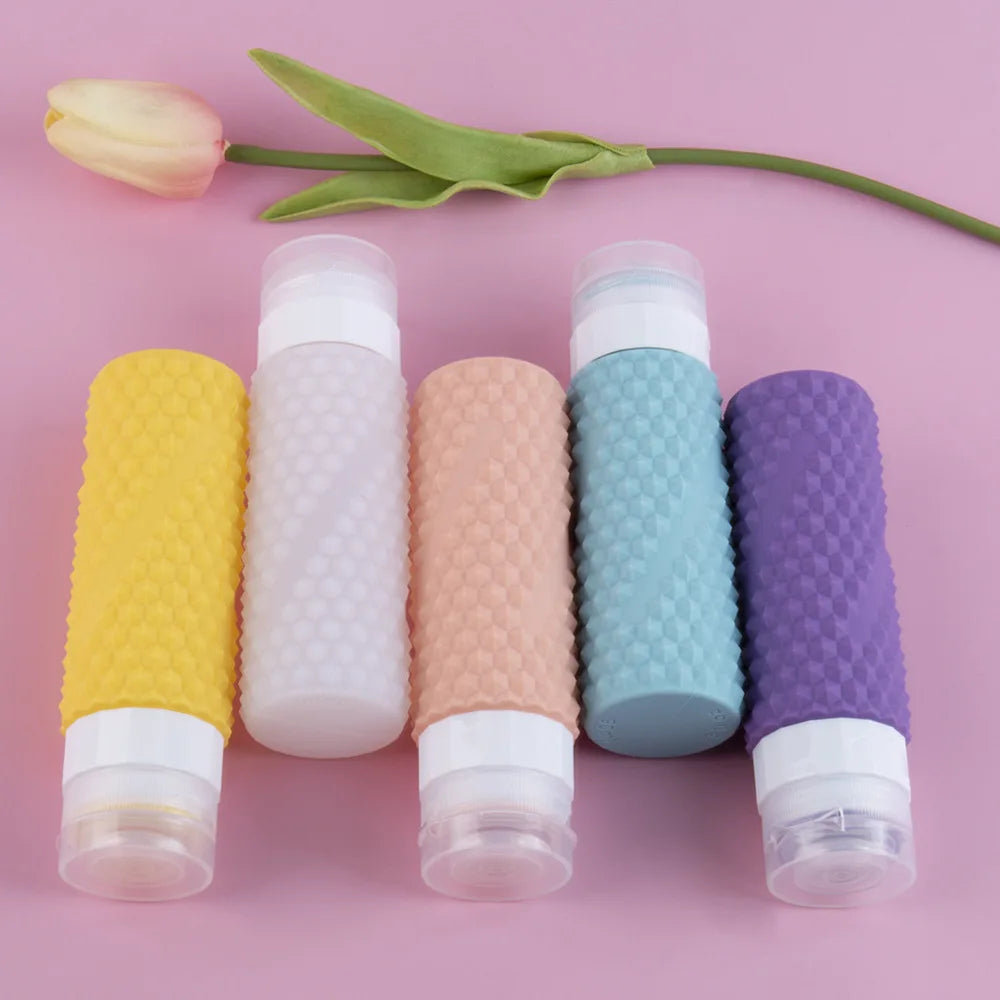 90ML/PC Silicone Travel Bottles TSA Approved Leak Proof Squeezable Travel Accessories Containers Toiletries Shampoo Conditioner