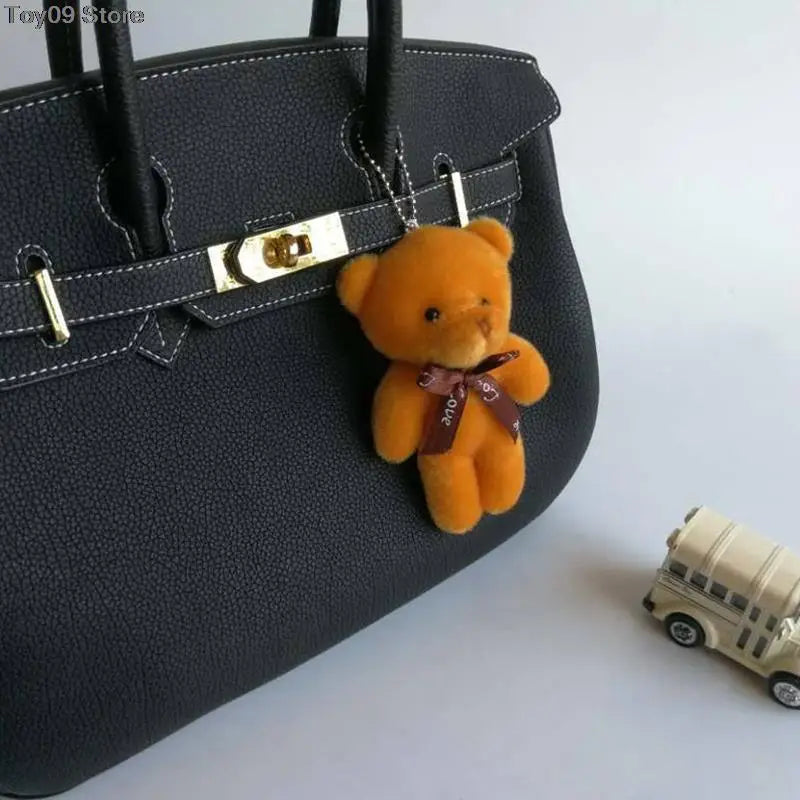 10/12Pcs/Lot Soft Stuffed Bear Plush Toys Mini Teddy Bear Dolls Toy Small Gift for Party Wedding Keychain Bag Pendant Teddy Doll