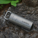 Mini Titanium Pill Case Waterproof Portable Ultralight Pill Holder Pocket Pill Box Container for Outdoor Travel Camping Hiking