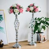 Table Candle Holder Arrangement Gold Iron Vase Twisted Path Candle Holder Wedding Flower Wedding Props Home Furnishings