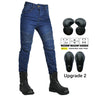 Motorcycle 2023 New Jeans Women Upgrade Silicone Protector Detachable Racing Road Rider Four Seasons Casual Fashion Moto Pants