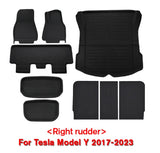 Fits Tesla Model 3 Model Y Floor Mat Luggage Mat Left Hand Drive 2017-2023 Left Right Rudder 4 Seasons Waterproof 3D Floor Liner