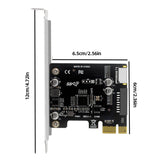 PC PCI-E To USB 3.0 PCIE Expansion Controller Card 19PIN PCI-E To USB 3.0 Type C Front Panel Adapter