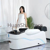 Electric Massage Shampoo Bed Hair Therapy Luxury Beauty Salon Chair Head Spa Washbasin Lavacabezas Beauty Furniture LJ50SC