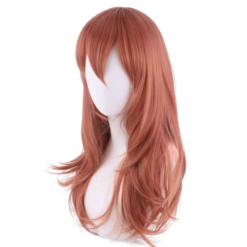 Angel Devil Wig Anime Cosplay Chainsaw Man Cosplay Long Dark Orange Hair Wig Angel Devil Men Wig Halloween Angel Devil