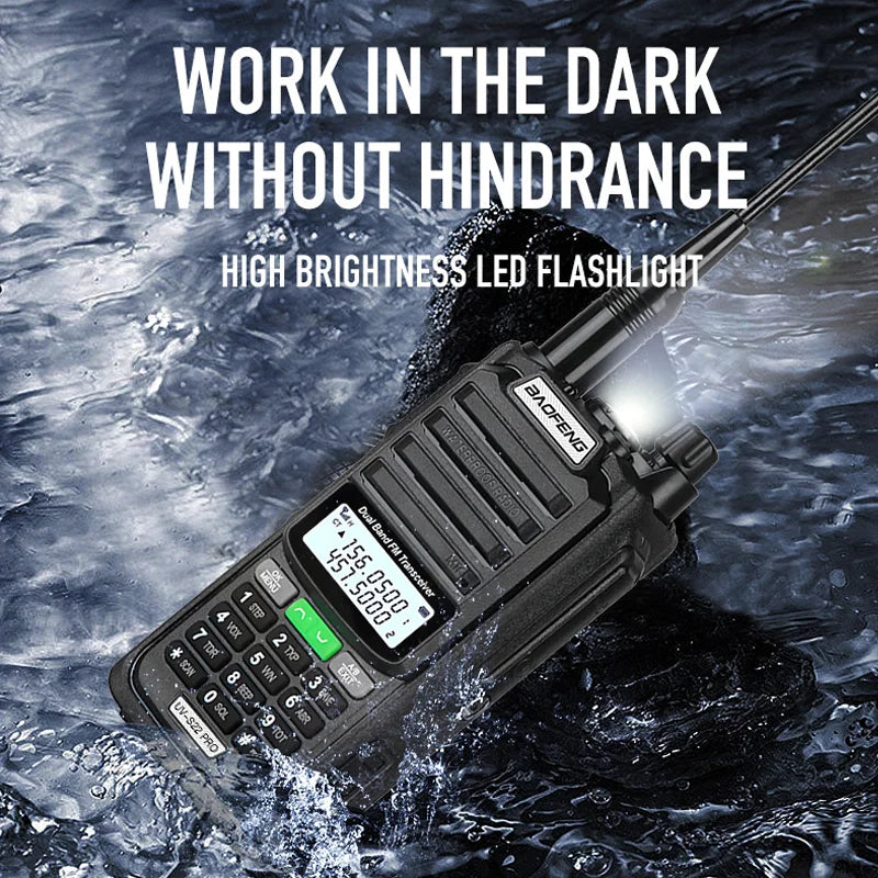 Baofeng UV S22 PRO V2 IP68 Walkie Talkie Waterproof Dual Band 136-174/400-520MHz Ham Radio Upgraded Of UV9R UV5R Pro 50KM Range