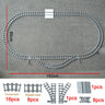 City Train Tracks Forked Flexible Railway Bridge Rail Viaduct Buliding Block Toy Straight Cruved Soft Track Bricks Leduo Gift