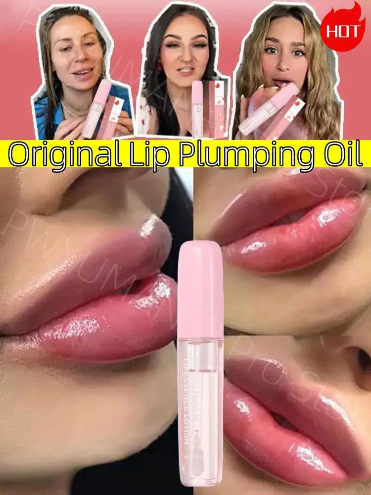 Original Instant Volumising Lip Essential Oil Increase Lips Elasticity Reduce Fine Lines Nourishing Sexy Lip Care Plump Serum