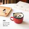 250ML Japanese Shiba Inu Ceramic Coffee Cup Saucer Cartoon Animal Breakfast Milk Cup Embossed Coffee Cup Afternoon Tea Supplies