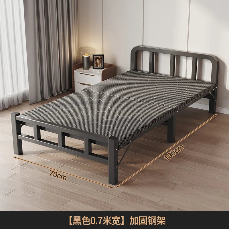 Double Bedroom Bed Children Luxury Folding Headboards Girls Portable Bed Frame Metal Japanese Cama Individual Home Furniture