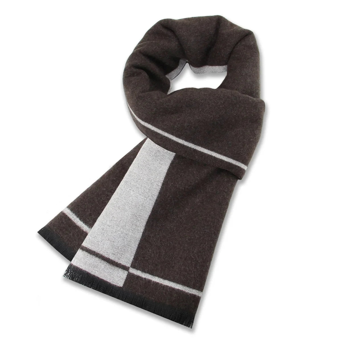 High Quality Men Scarf Autumn Winter Plaid Knitted Wool Muffler Male Business Classic Thick Warm Shawl Gentlemen Chrismas Gift