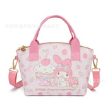 Sanrio Hello Kitty Backpack My Melody Schoolbag Cinnamoroll Handbag Kuromi Crossbody Bag Pochacco Pu Leather Wallet