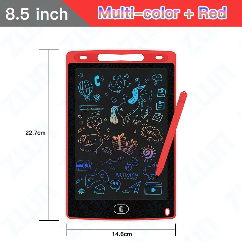 6.5/8.5/10/12/16/19In LCD Drawing Board Writing Tablet Digit Magic Blackboard Art Painting Tool Kids Toy Brain Game Child's Gift