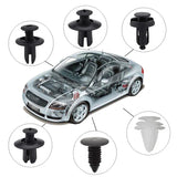 100Pcs Car Plastic Clips Fastener Screws Body Push Retainer Pin Rivet Bumper  Panel Interior Decoration Mixed Auto Accessories