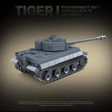 WW2 Military Panzer Tiger I Heavy Tank Panzerkampfwagen VI Ausf. E Building Blocks World War II Figures Bricks Model Toys Gifts