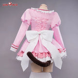 UWOWO Chocola Cosplay Maid Dress Vol.4 Costume Chocolaa/Vanillaa Cute Pink Dress Girl Outfits Halloween Costumes