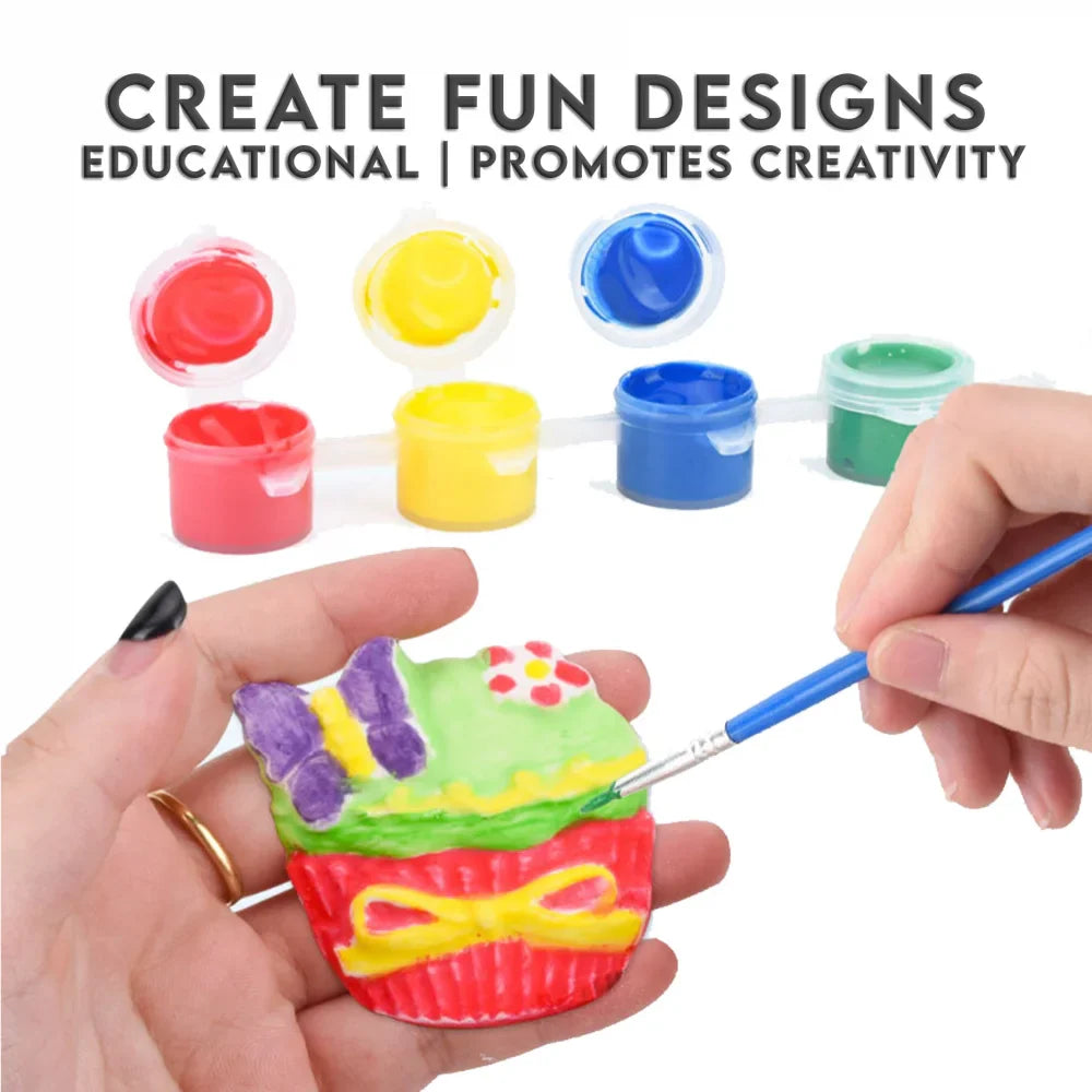 Children Plaster Painting Developmental Toys DIY Colorful Graffiti Drawing Craft Sets Kids Coloring Paint Material Tools Gifts