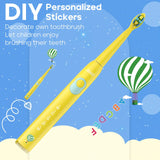 Seago Kids Electric Toothbrush for 6+Years 5 Modes Rechargeable IPX7 Waterproof Power Sonic Toothbrush Replacement Head SG-2303