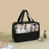 Portable Cosmetic Pouch Women Translucent Makeup Bag Large-Capacity Bath Wash Bags Multifunction Travel Waterproof Storage Case