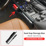 Seat Gap Multifunctional Tray For Lexus LX 570 LX570 2021-2008 Interior Accessories Central Control Storage Box Modification