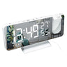 LED Digital Alarm Clock Table Watch Electronic Desktop Clocks USB Wake Up FM Radio Time Projector Snooze Function 2 Alarm