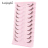 Half Eye Lashes 2/20 Boxes Natural Long Wholesale 3D Mink Lashes Clear Band Eyelash Extensions Makeup Tools Faux Cils maquillaje