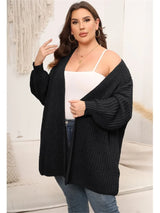 Plus Size Autumn Winter Midi Knitted Cardigan Women Korean Fashion V-Neck Ladies Cardigan Long Sleeve Woman Sweater Coats 2023