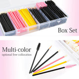 Hot Sale 300PCS/Box Eyelash Extension Set Lashes Micro Brush Disposable Mascara Applicator Lipstick eyelashes Makeup Tools