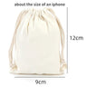 Canvas Bag Cotton Drawstring Drawstring Pocket Shopping Cotton Bag School Gym Travel Dustproof Handbag Blank girdle storage bag