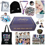 KPOP Stray Kids Album Gift Box Include Keychain Sticker Standee Photocard Tote Bag Lanyard