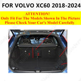 SJ Custom Car Trunk Mat AUTO Tail Boot Tray Liner Cargo Carpet Pad Fit For VOLVO XC60 XC90 XC40 C30 C40 S60  S80 S90 V40 06-2024