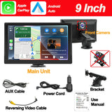 7/9" Wireless Carplay Android Auto Automotive Multimedia GPS Car Play Car radio With Built-in Dashcam Car intelligent systems