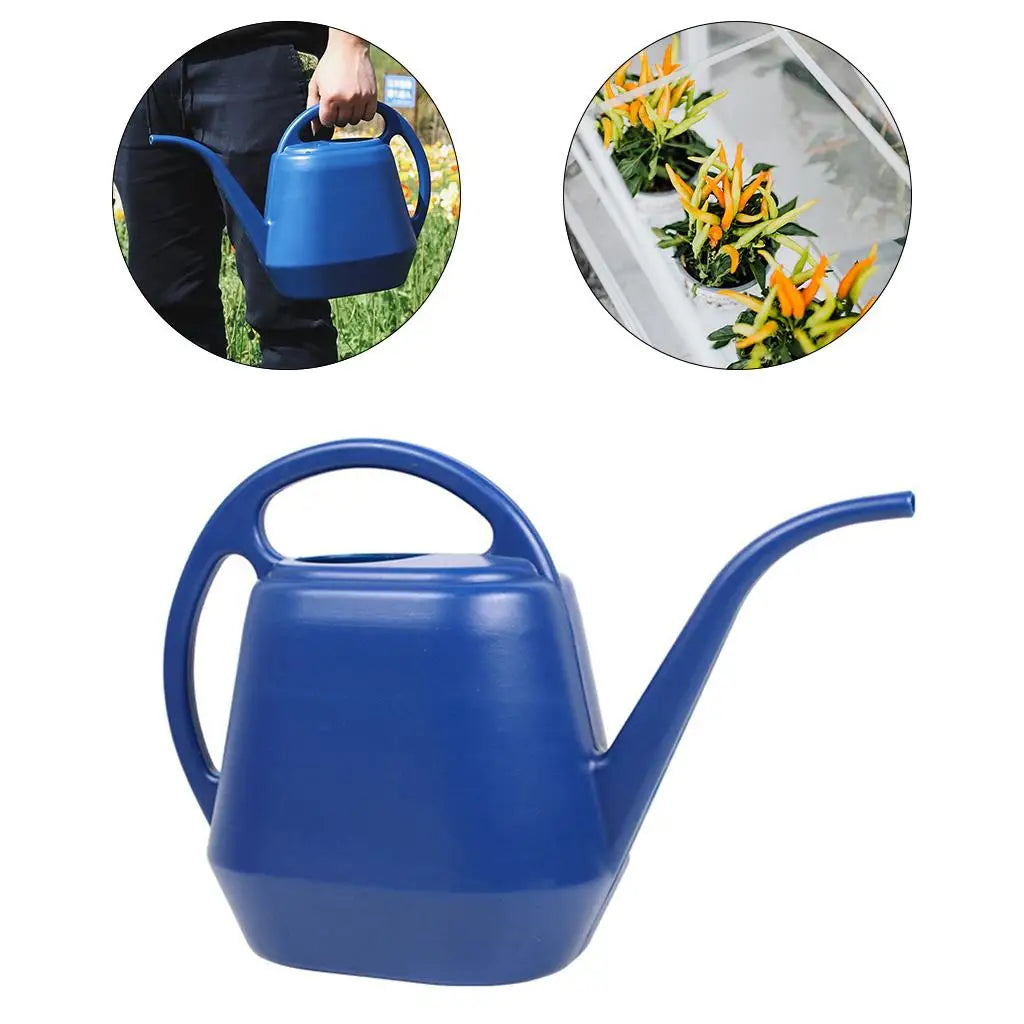 Plastic Garden Long Mouth Watering Can Sprinkler Gardening House Plants Bonsai Planter Lightweight Watering Pot Garden Tool 4L