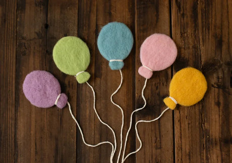 1 Set Newborn Photography Props Handmade Wool Felt Stars Moon Balloon Infant Baby Photo Studio Shooting Photography Accessories