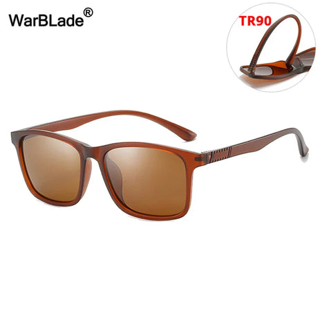 WarBLade Classic Polarized Sunglasses Brand Design Men Women TR90 Flexible Square Sun Glasses Driving Eyewear UV400 Gafas De Sol