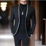 1 Piece Casual Blazer for Evening Party No Collar Slim Fit Men Suit Jacket for Wedding 2024 Male Fashion Costume Coat