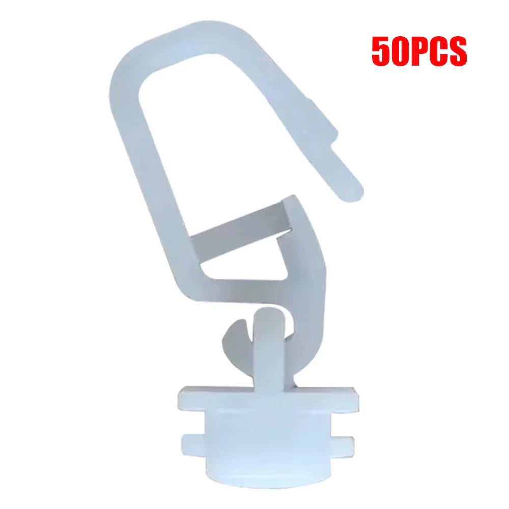 50pcs Curtains Hooks For Volvo, Man, Iveco, Rear Rail Daf106 Gliders Runners Interior Accessories Auto Fastener & Clip