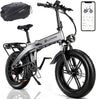 Electric Bike Folding for Adults,200W Peak Motor 48V 15AH/720WH Battery 30MPH 60 Miles Range,20'' x 4 Fat Tire Ebikes for Adults