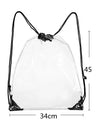 Transparent Waterproof Wash Bag Travel Storage Drawstring Beach Bag Sports Portable Storage Dirty Clothes Backpack